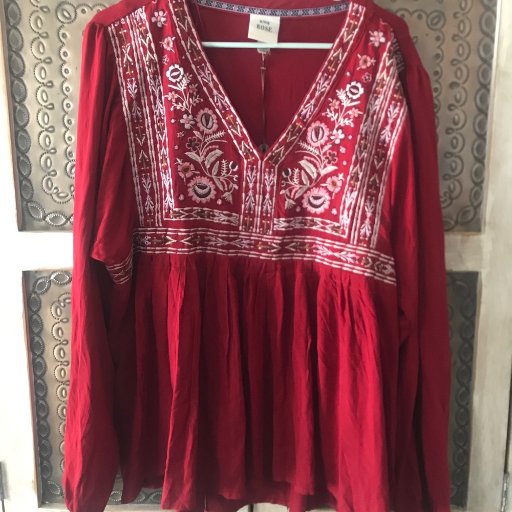 Long sleeve baby doll shirt